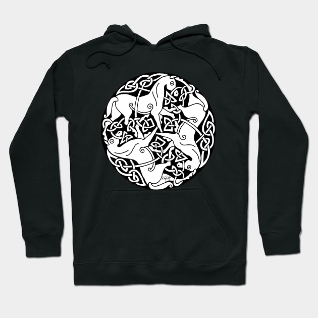 Epona the White Horse Goddess Hoodie by patfish